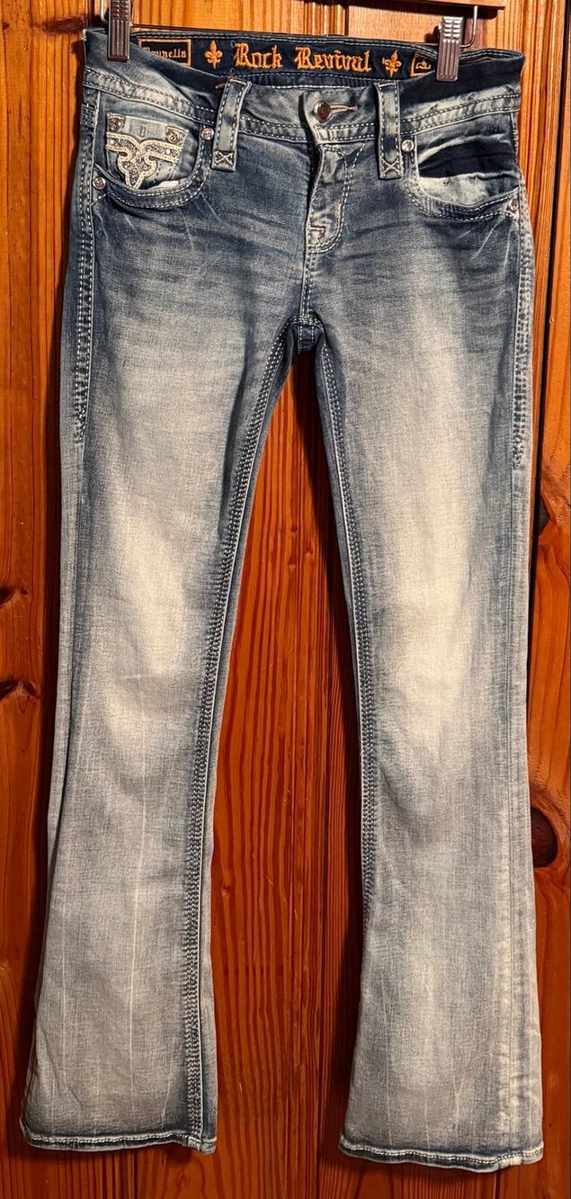 Rock Revival Women’s Size 26 Brunella Low Rise Bootcut Jeans Western Cowgirl